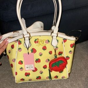 Juicy Couture Yellow and Red Strawberry Tote